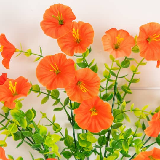 14" UV Resistant Artificial Morning Glory Bushes